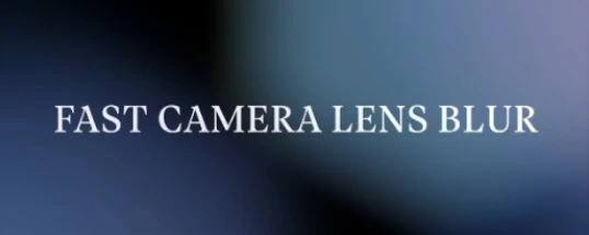 Fast Camera Lens Blur icon